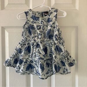 Tea Collection Floral Cotton Poplin Dress, 12-18m